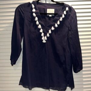 Sail To Sable STS‎ Navy Tunic shirt women size S